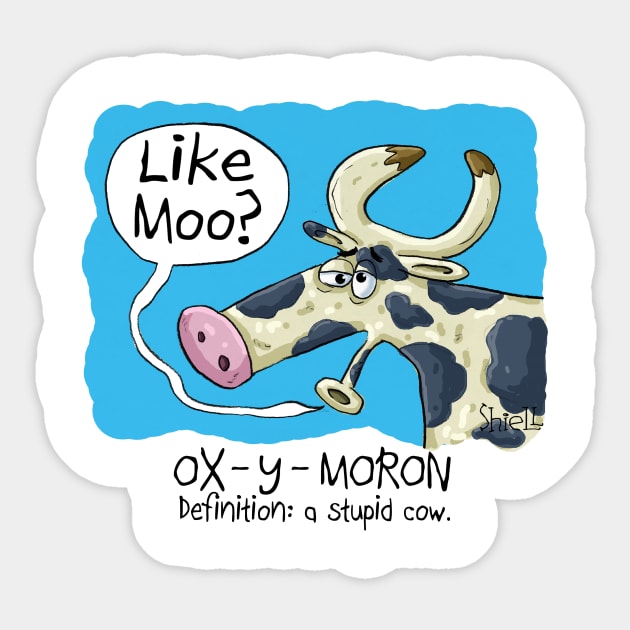 OX-y-MORON Sticker by macccc8